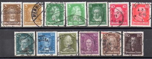 German Empire No. Yvert 379/89 No. Michel 385/97 (o)